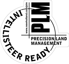 INTELLISTEER READY PLM PRECISION LAND MANAGEMENT WWW.NEWHOLLAND.COM/PLM logo