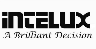 INTELUX A BRILLIANT DECISION logo