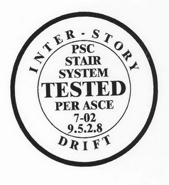 INTER-STORY DRIFT PSC STAIR SYSTEM TESTED PER ASCE 7-02 9.5.2.8 logo
