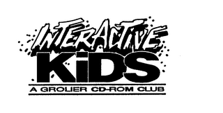 INTERACTIVE KIDS A GROLIER CD-ROM CLUB logo
