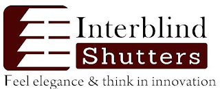 INTERBLIND SHUTTERS FEEL ELEGANCE & THINK IN INNOVATION logo