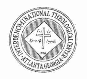 INTERDENOMINATIONAL THEOLOGICAL CENTER ·ATLANTA, GEORGIA· 1958 logo