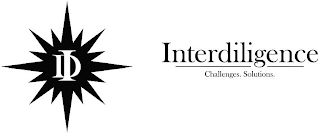 INTERDILIGENCE CHALLENGES. SOLUTIONS. logo