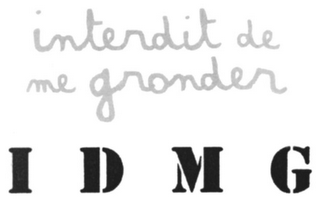 INTERDIT DE ME GRONDER IDMG logo