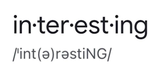 IN·TER·EST·ING logo