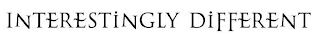 INTERESTINGLY DIFFERENT logo
