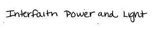 INTERFAITH POWER AND LIGHT logo