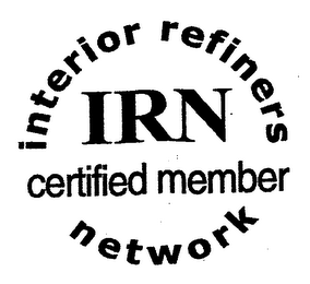 INTERIOR REFINERS NETWORK IRN CERTIFIED MEMBER logo