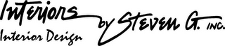 INTERIORS BY STEVEN G. INC. INTERIOR DESIGN logo
