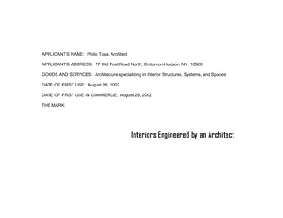 INTERIORS ENGINEERED BY AN ARCHITECT logo