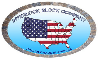 INTERLOCK BLOCK COMPANY PROUDLY MADE INAMERICA logo