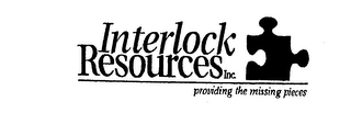 INTERLOCK RESOURCES INC. PROVIDING THE MISSING PIECES logo