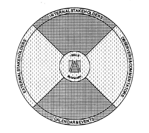INTERNAL STAKEHOLDERS OBSERVERS & COMMENTATORS CALENDAR & EVENTS EXTERNAL STAKEHOLDERS ISSUE SUMMARY logo