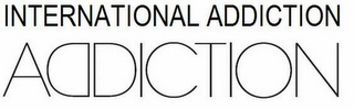 INTERNATIONAL ADDICTION ADDICTION logo