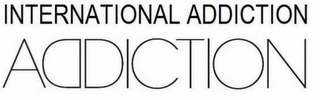 INTERNATIONAL ADDICTION ADDICTION logo