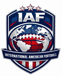INTERNATIONAL AMERICAN FOOTBALL IAF logo