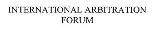 INTERNATIONAL ARBITRATION FORUM logo
