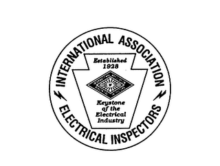 INTERNATIONAL ASSOCIATION ELECTRICAL INSPECTORS ESTABLISHED 1928 KEYSTONE OF THE ELECTRICAL INDUSTRY logo