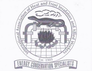 INTERNATIONAL ASSOCIATION OF HEAT AND FROST INSULATORS AND ALLIED WORKERS EST. 1903 ENERGY CONSERVATION SPECIALISTS logo