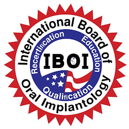 INTERNATIONAL BOARD OF ORAL IMPLANTOLOGY IBOI RECERTIFICATION EDUCATION QUALIFICATION logo