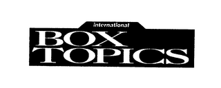 INTERNATIONAL BOX TOPICS logo
