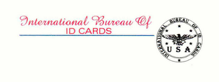 INTERNATIONAL BUREAU OF ID CARDS INTERNATIONAL BUREAU OF ID CARDS USA logo