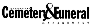INTERNATIONAL CEMETERY & FUNERAL MANAGEMENT logo