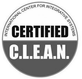 INTERNATIONAL CENTER FOR INTEGRATIVE SYSTEMS CERTIFIED C.L.E.A.N. logo