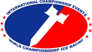 INTERNATIONAL CHAMPIONSHIP EVENTS WORLD CHAMPIONSHIP ICE RACING logo