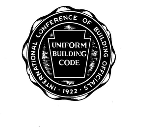 INTERNATIONAL CONFERENCE OF BUILDING OFFICIALS 1922 UNIFORM BUILDING CODE logo