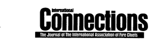 INTERNATIONAL CONNECTIONS THE JOURNAL OF THE INTERNATIONAL ASSOCIATION OF FIRE CHIEFS logo