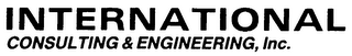 INTERNATIONAL CONSULTING & ENGINEERING, logo