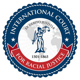 INTERNATIONAL COURT FOR RACIAL JUSTICE EX DEBITO JUSTITIAE 1501-1865 logo