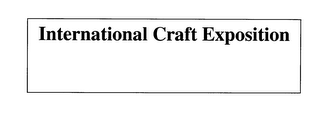 INTERNATIONAL CRAFT EXPOSITION logo