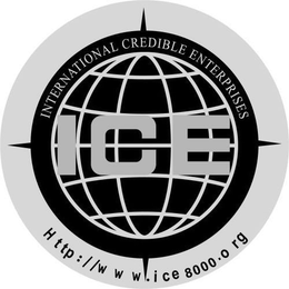 INTERNATIONAL CREDIBLE ENTERPRISES ICE HTTP://WWW.ICE8000.ORG logo