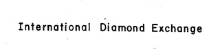 INTERNATIONAL DIAMOND EXCHANGE logo