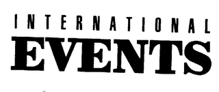 INTERNATIONAL EVENTS logo