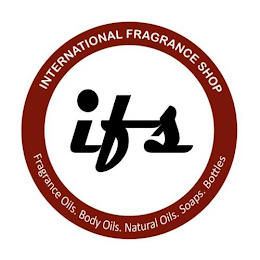 INTERNATIONAL FRAGRANCE SHOP. IFS. FRAGRANCE OILS. BODY OILS. NATURAL OILS. SOAPS. BOTTLES logo