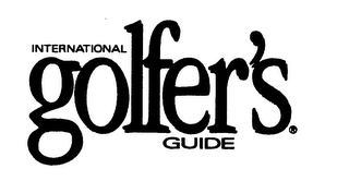 INTERNATIONAL GOLFER'S GUIDE logo
