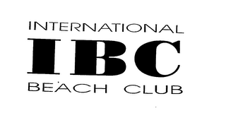 INTERNATIONAL IBC BEACH CLUB logo