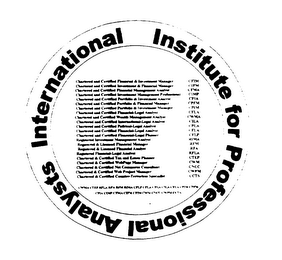 INTERNATIONAL INSTITUTE FOR PROFESSIONAL ANALYSTS logo