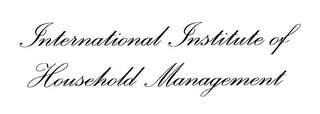 INTERNATIONAL INSTITUTE OF HOUSEHOLD MANAGEMENT logo