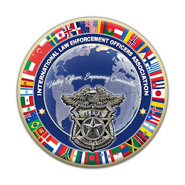 INTERNATIONAL LAW ENFORCEMENT OFFICERS ASSOCIATION " UNITING OFFICERS EMPOWERING COMMUNITIES" ILEOA PROTECT & SERVE logo