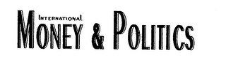 INTERNATIONAL MONEY & POLITICS logo
