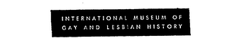 INTERNATIONAL MUSEUM OF GAY AND LESBIAN HISTORY logo