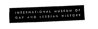 INTERNATIONAL MUSEUM OF GAY AND LESBIAN HISTORY logo