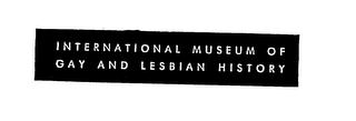 INTERNATIONAL MUSEUM OF GAY AND LESBIANHISTORY logo