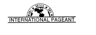 INTERNATIONAL PAGEANT MR MISS MS logo