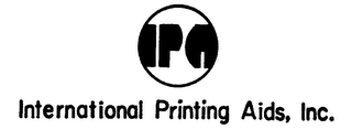INTERNATIONAL PRINTING AIDS, INC.  IPA logo