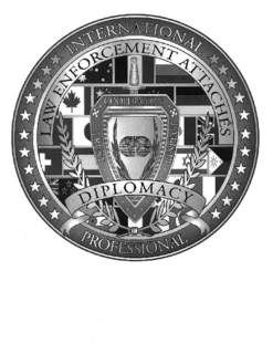 INTERNATIONAL PROFESSIONAL LAW ENFORCEMENT ATTACHÉS DIPLOMACY COOPERATION TRUST RESPECT logo
